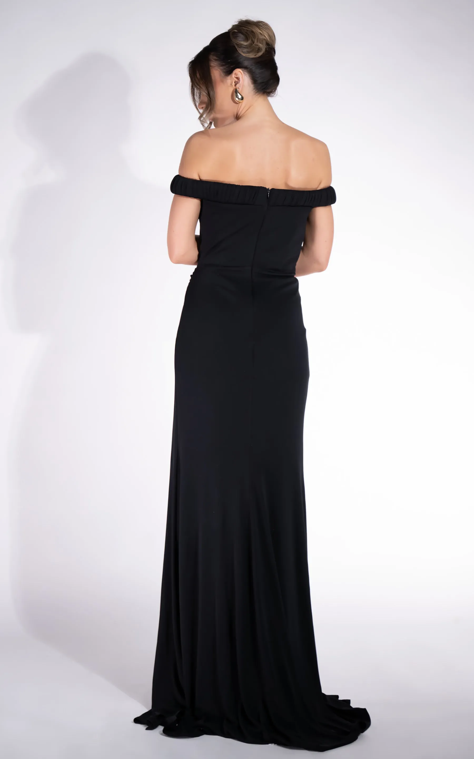 Rochie dama lunga neagra Rehise Bogas sold by bogas product image thumbnail 2