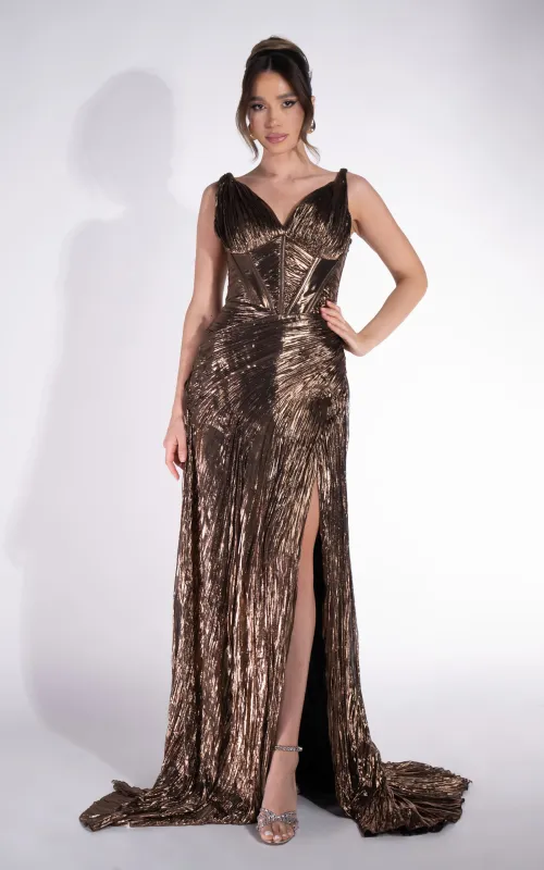 Rochie dama lunga maro Fredrisa Bogas sold by bogas