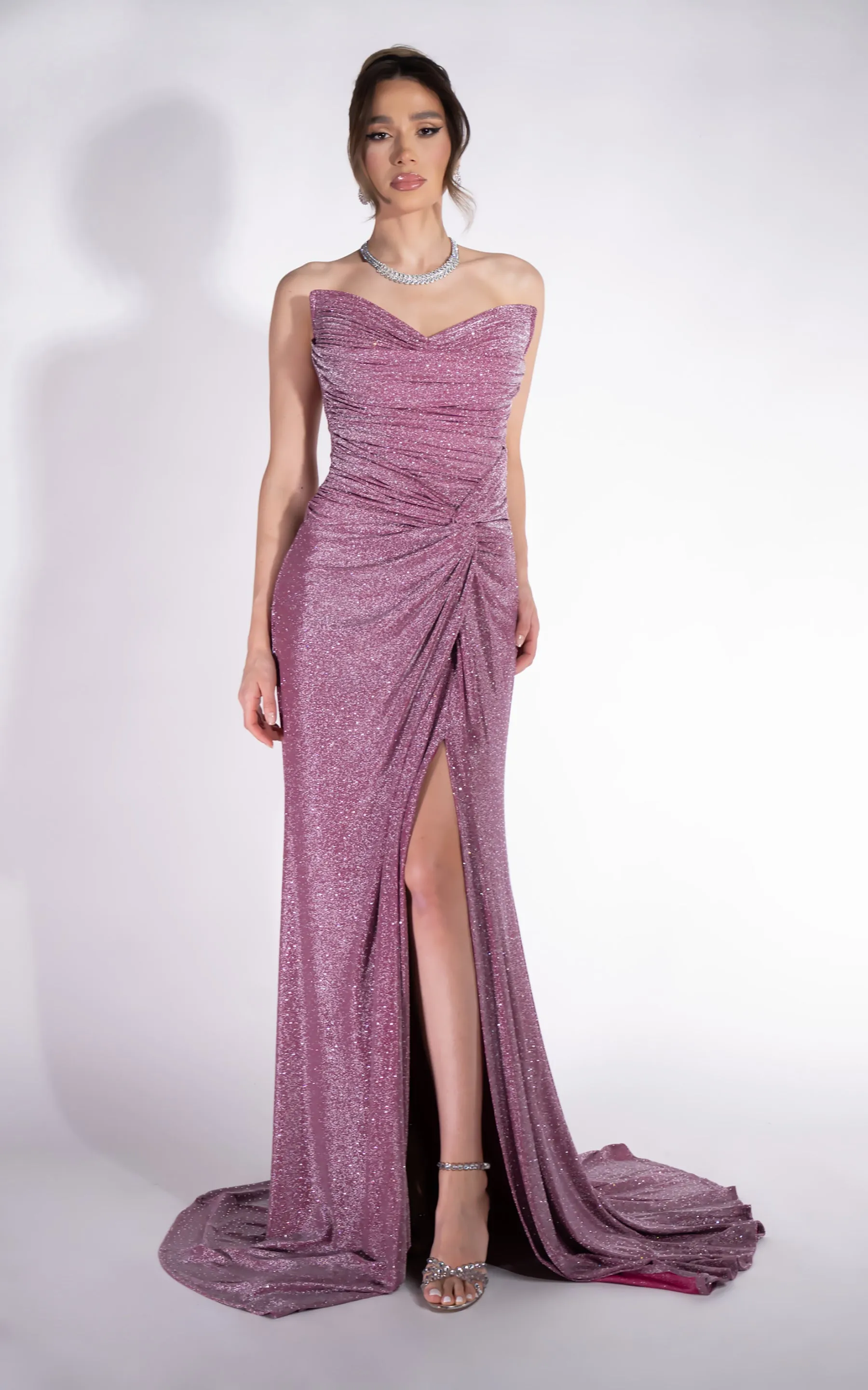 Rochie dama lunga roz Taylor Bogas sold by bogas