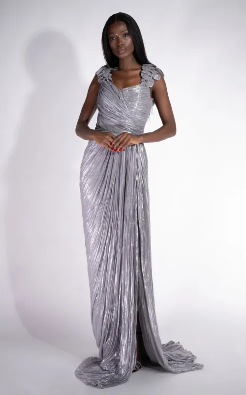 Rochie dama lunga gri Belabisa Bogas sold by bogas