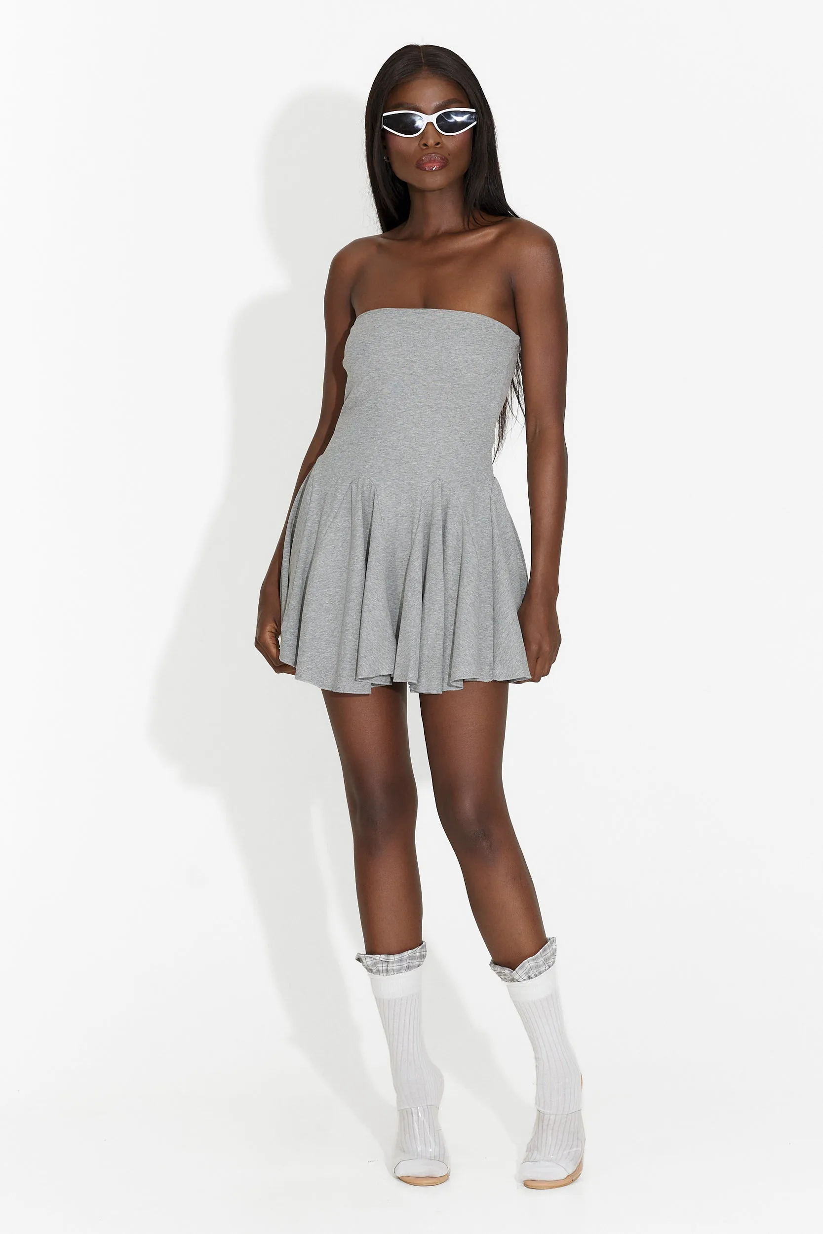 Rochie dama scurta gri Influence Bogas sold by bogas