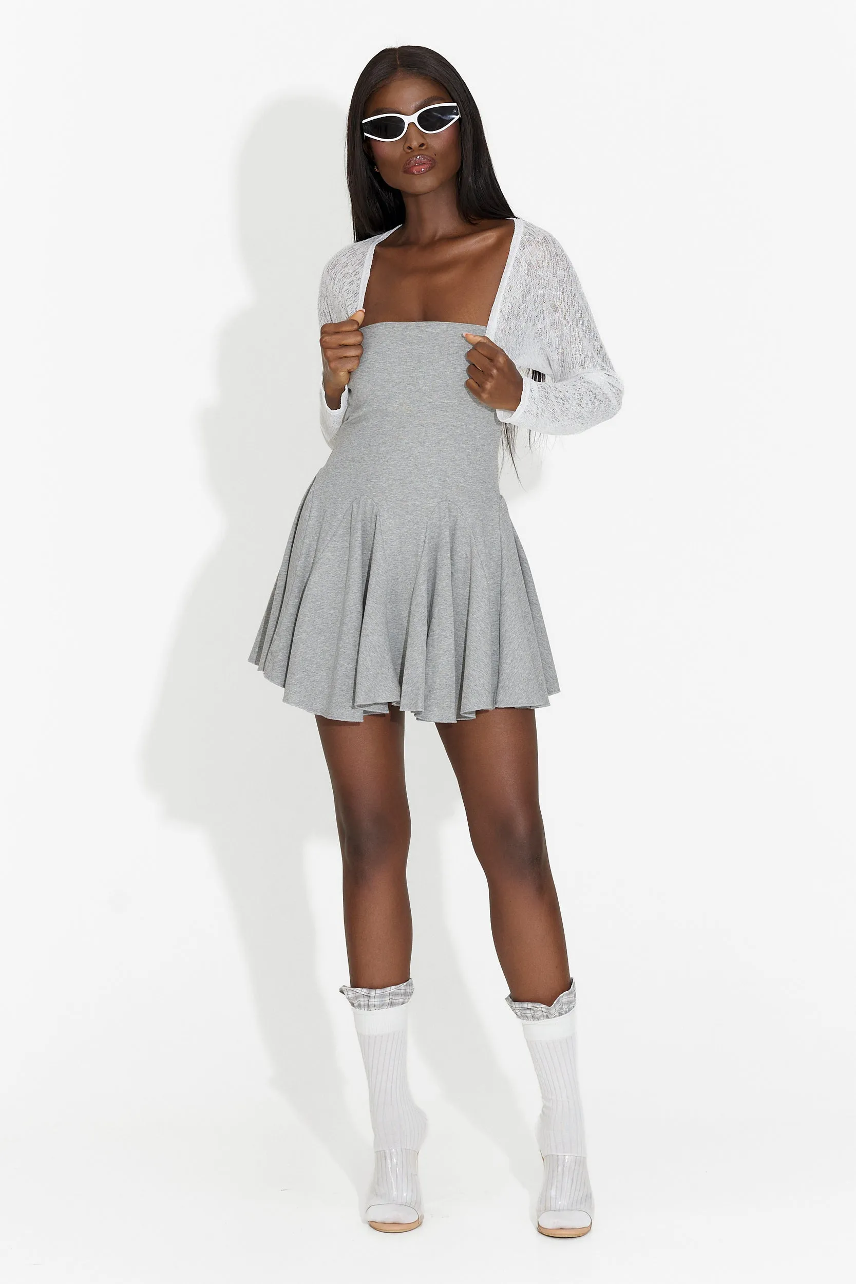 Rochie dama scurta gri Influence Bogas sold by bogas product image thumbnail 3