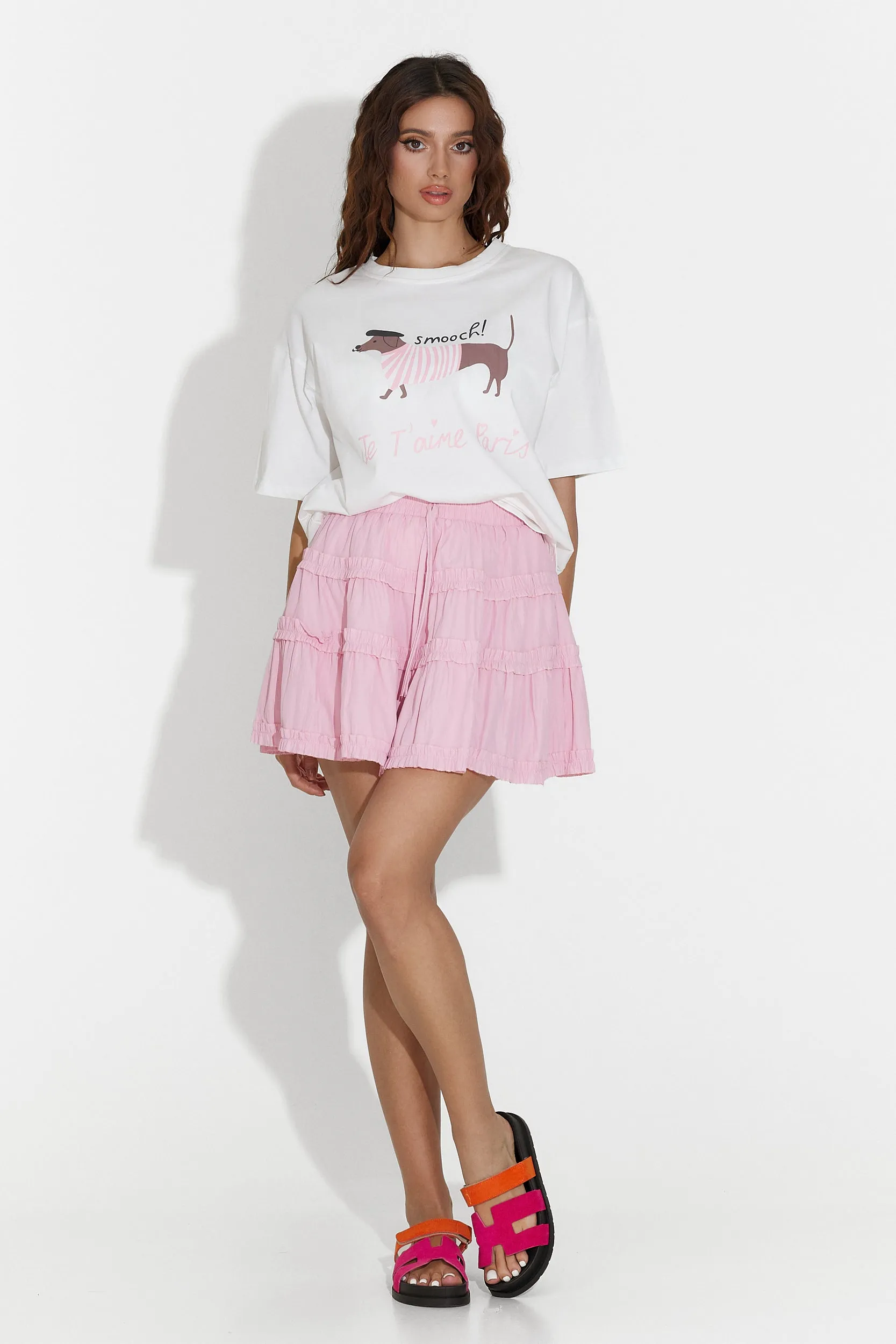 Fusta dama scurta roz Kenice Bogas sold by bogas product image thumbnail 2