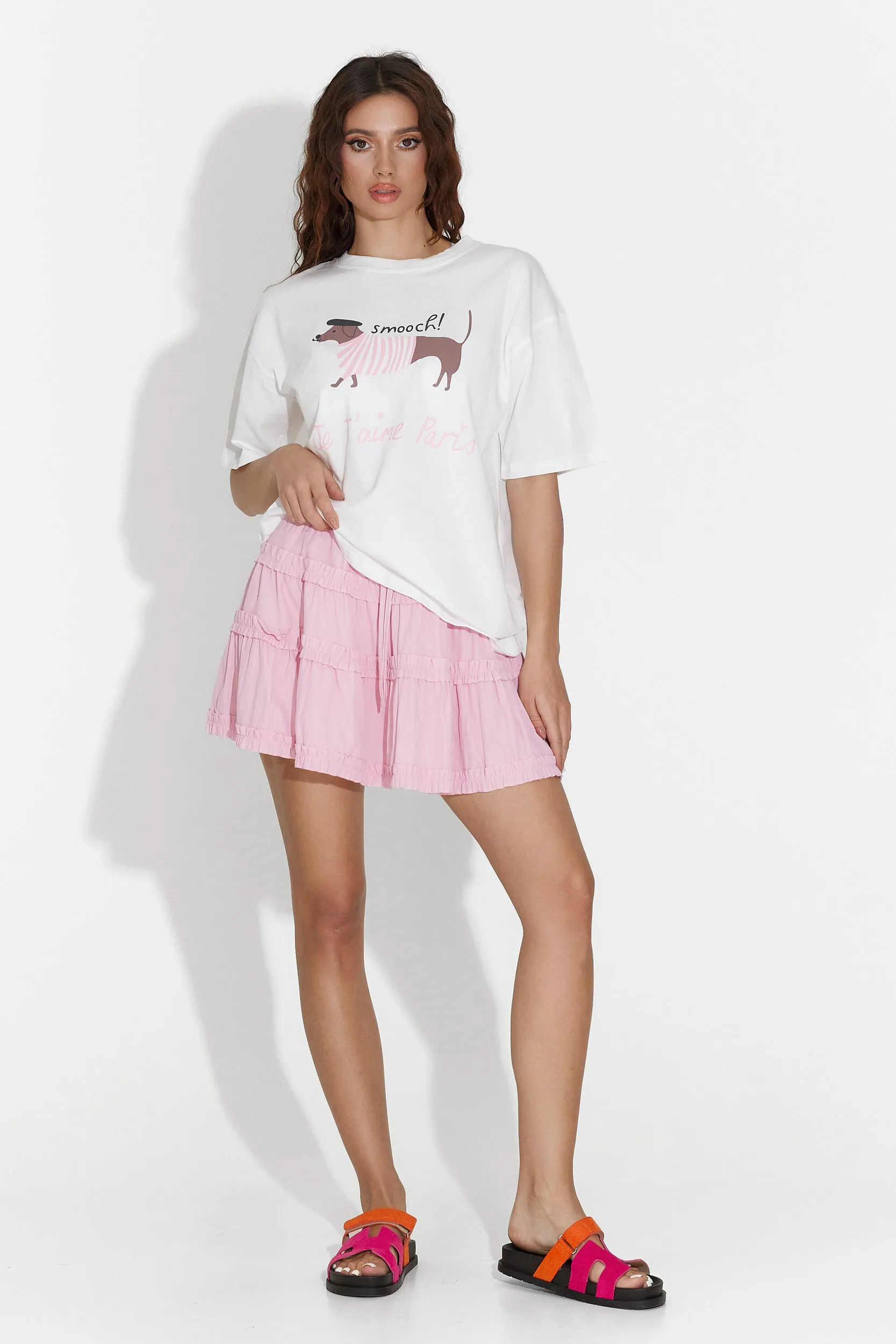 Fusta dama scurta roz Kenice Bogas sold by bogas product image thumbnail 4