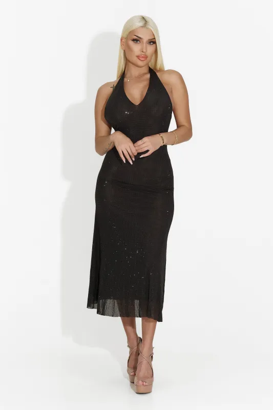 Rochie dama scurta neagra Abras Bogas sold by bogas