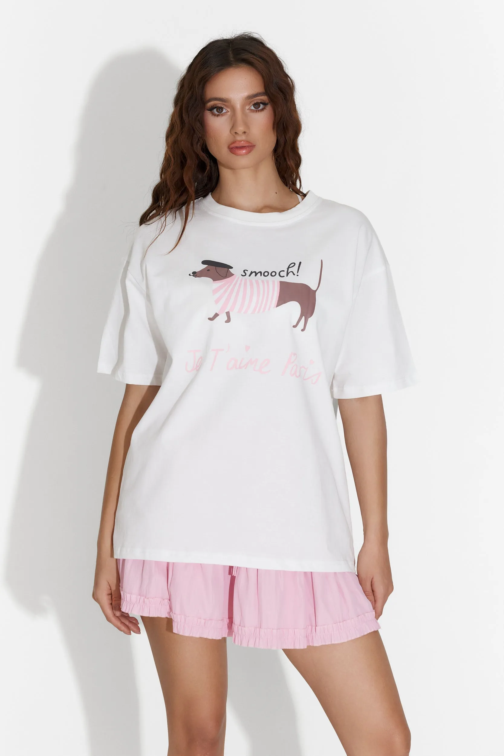 Tricou dama casual alb Yipo Bogas sold by bogas