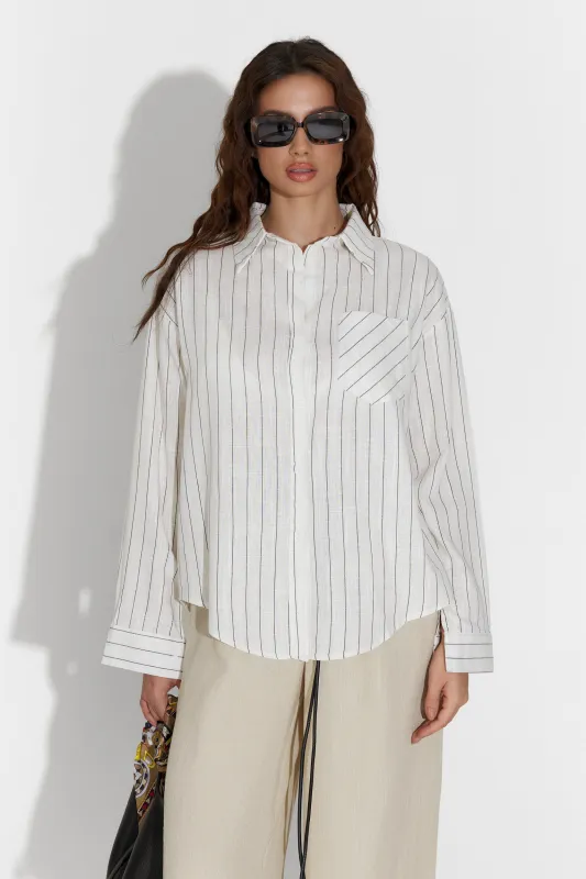 Camasa dama casual alba Onelon Bogas sold by bogas
