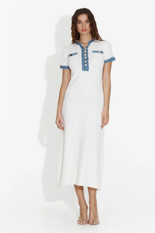 Rochie dama medie alba Twizle Bogas sold by bogas