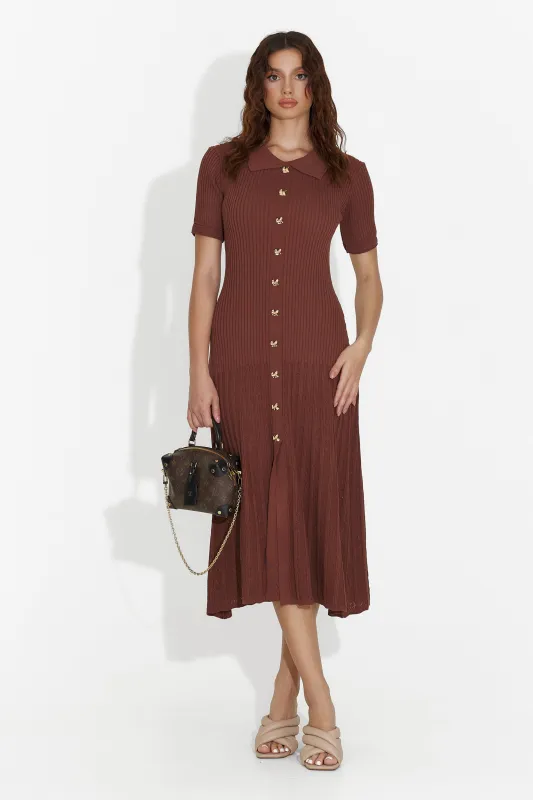 Rochie dama medie maro Kimty Bogas sold by bogas