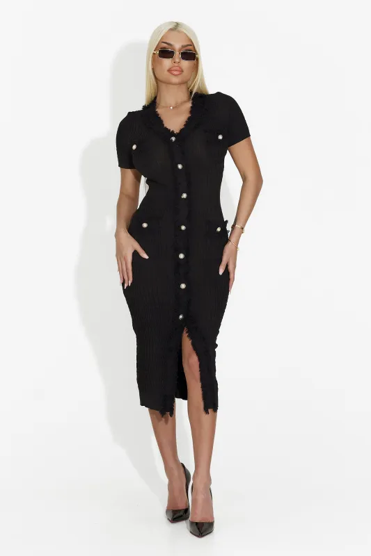 Rochie dama scurta neagra Dremy Bogas sold by bogas