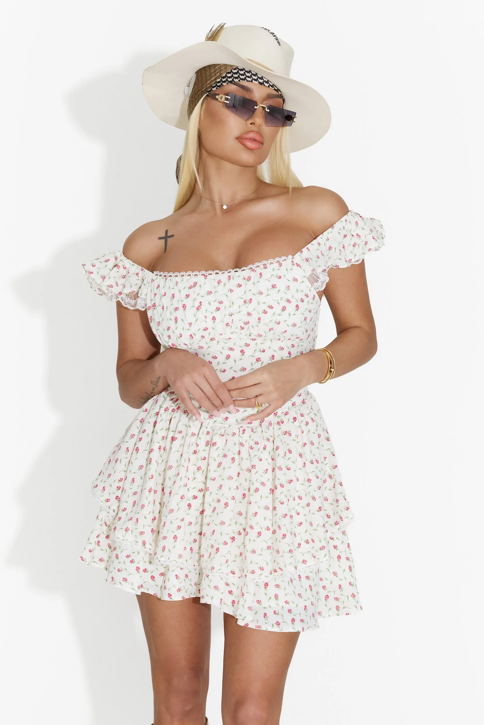 Rochie dama scurta alba Splity Bogas sold by bogas