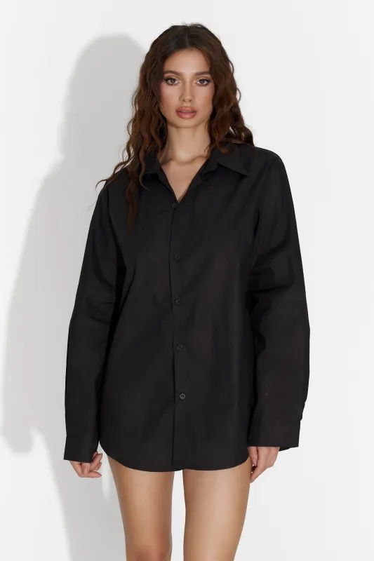 Camasa dama casual neagra Walter Bogas sold by bogas