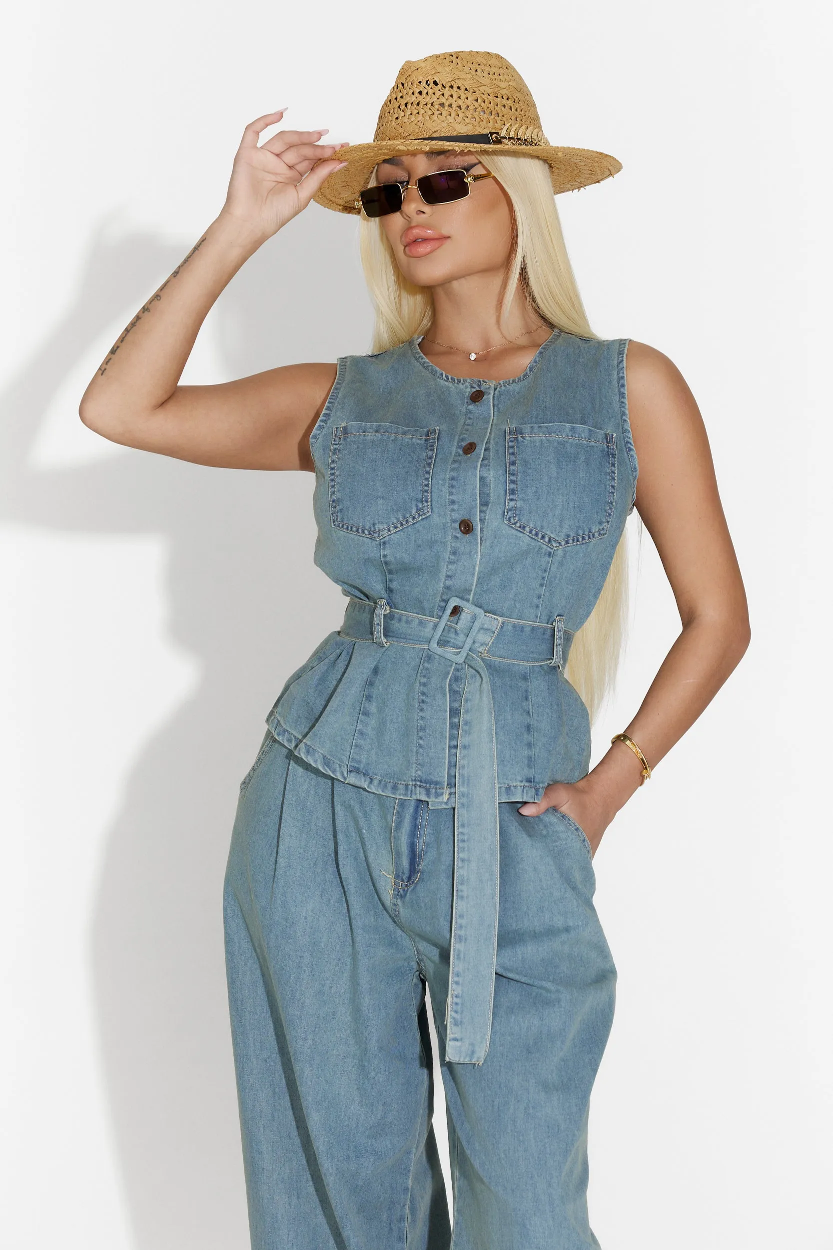 Compleu cu pantaloni lungi bleu Kindra Bogas sold by bogas product image thumbnail 5