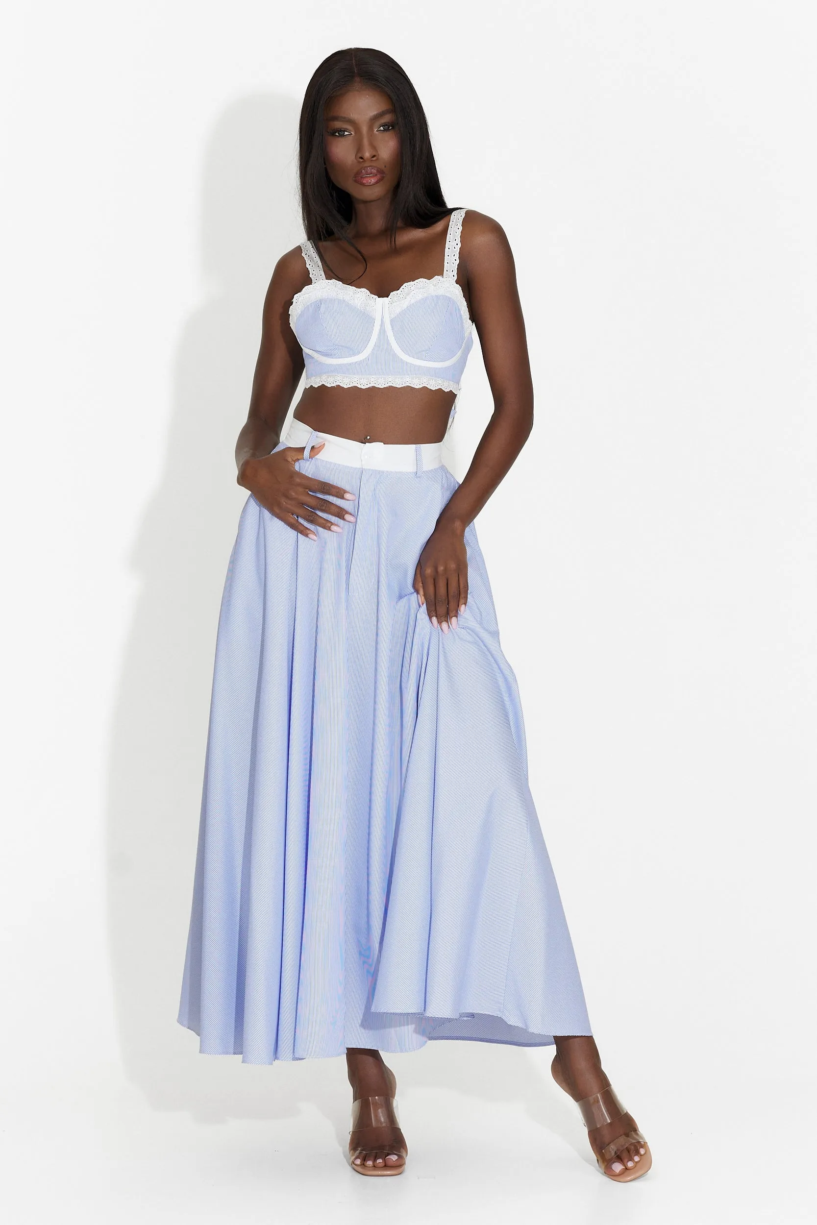 Compleu cu fusta bleu Cloudis Bogas sold by bogas product image thumbnail 4
