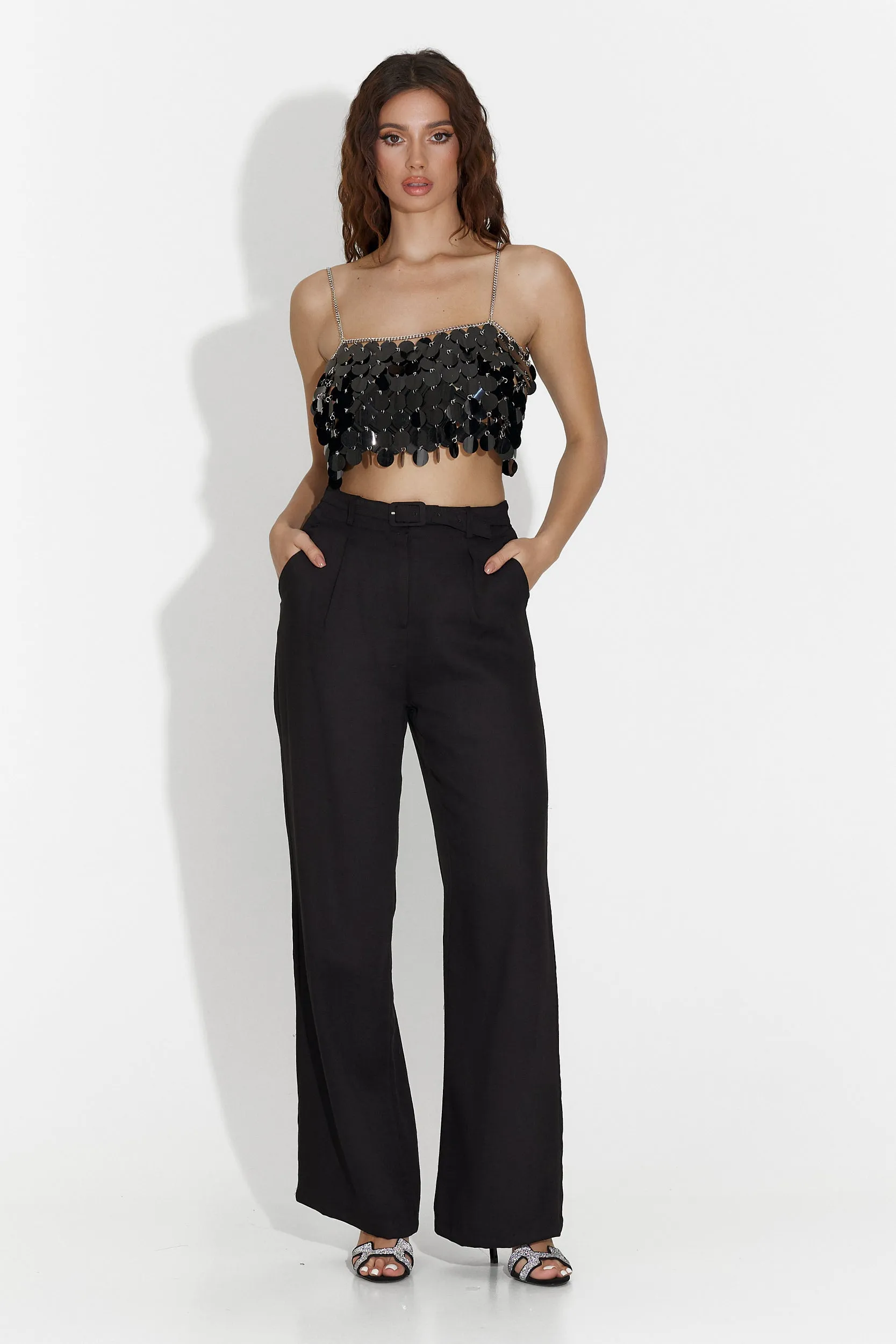 Pantaloni dama casual negri Kimny Bogas sold by bogas product image thumbnail 5