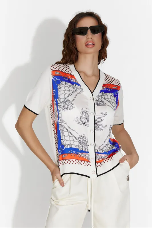 Tricou dama casual alb Franklin Bogas sold by bogas