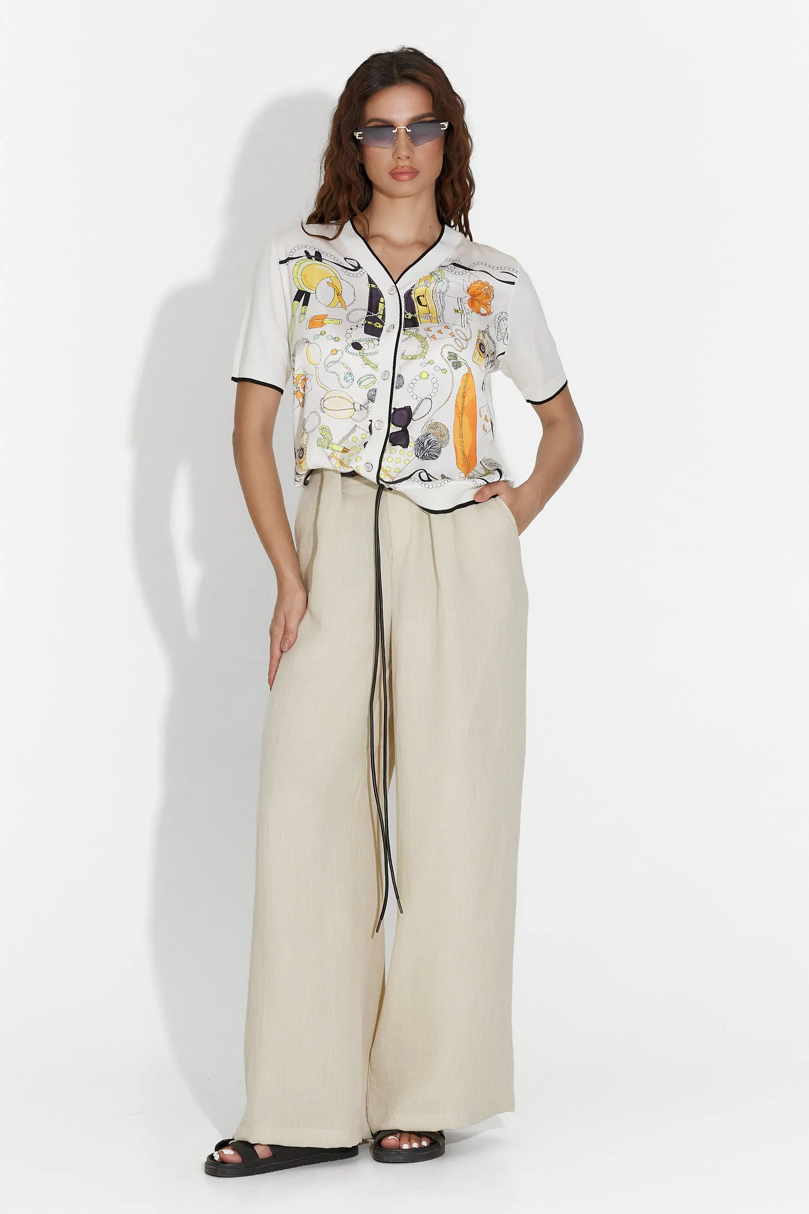 Pantaloni dama casual bej Mason Bogas sold by bogas