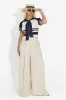 Pantaloni dama casual bej Miyana Bogas sold by bogas