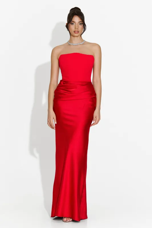 Rochie dama lunga rosie Monie Bogas sold by bogas