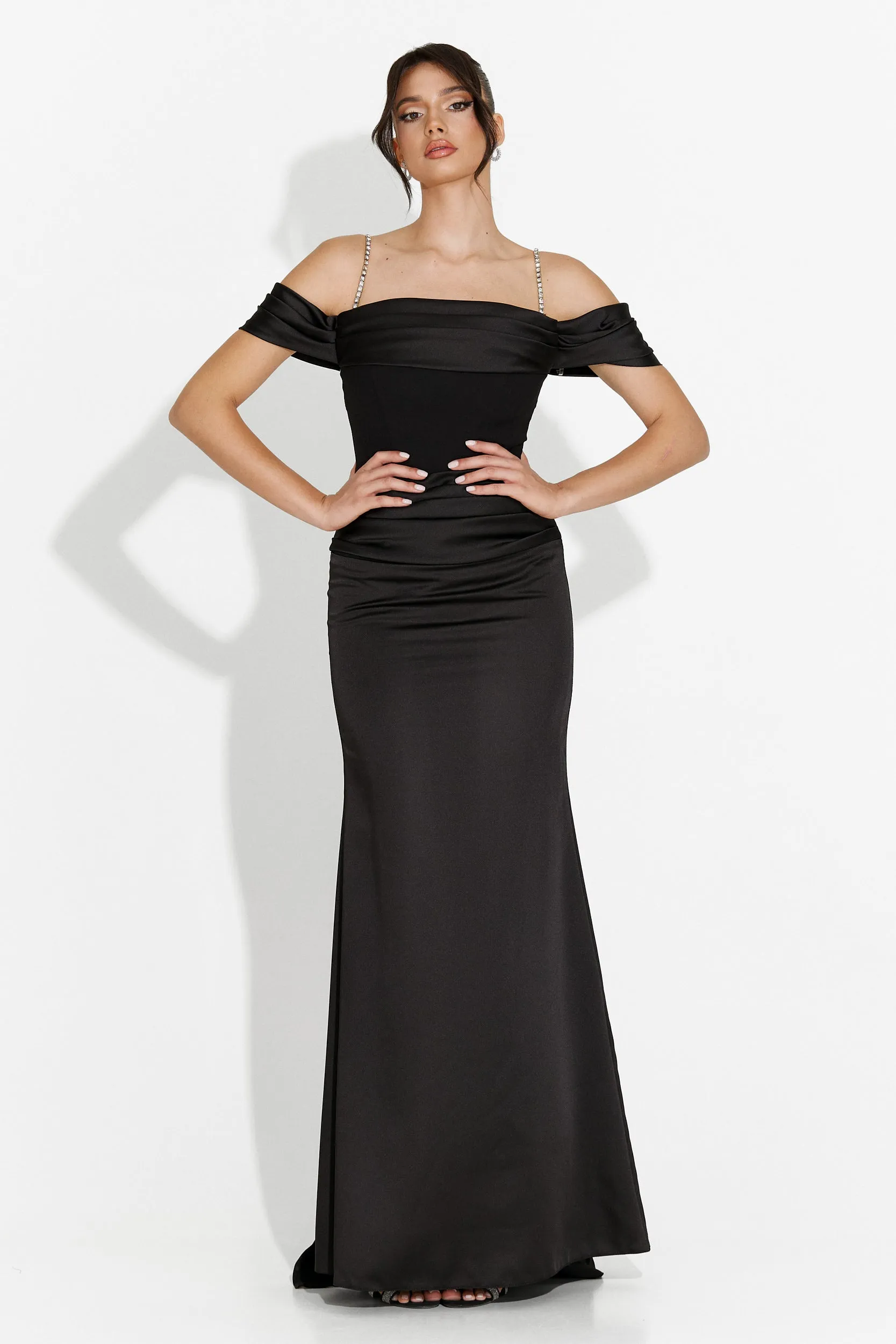 Rochie dama lunga neagra Porteo Bogas sold by bogas product image thumbnail 3