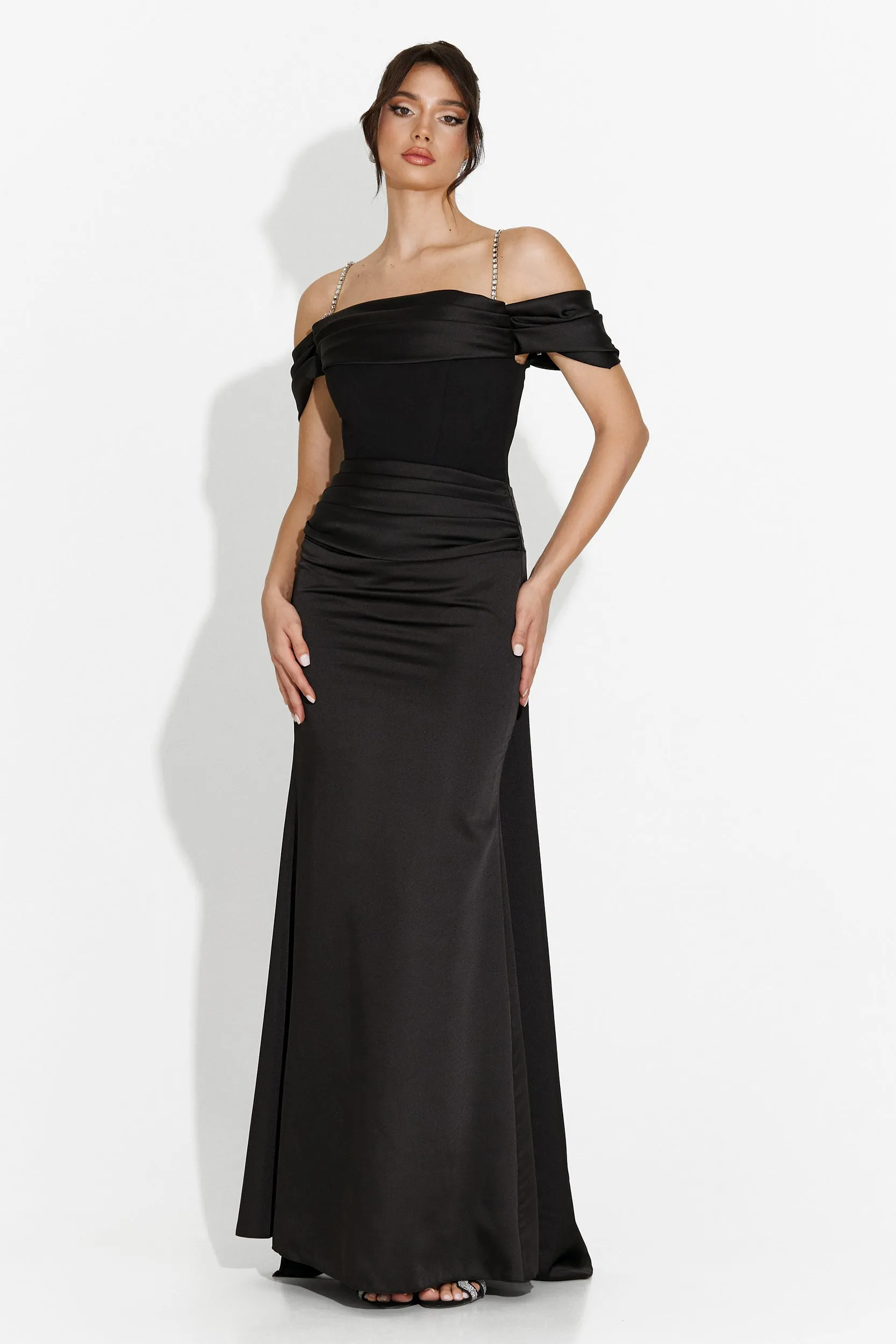 Rochie dama lunga neagra Porteo Bogas sold by bogas
