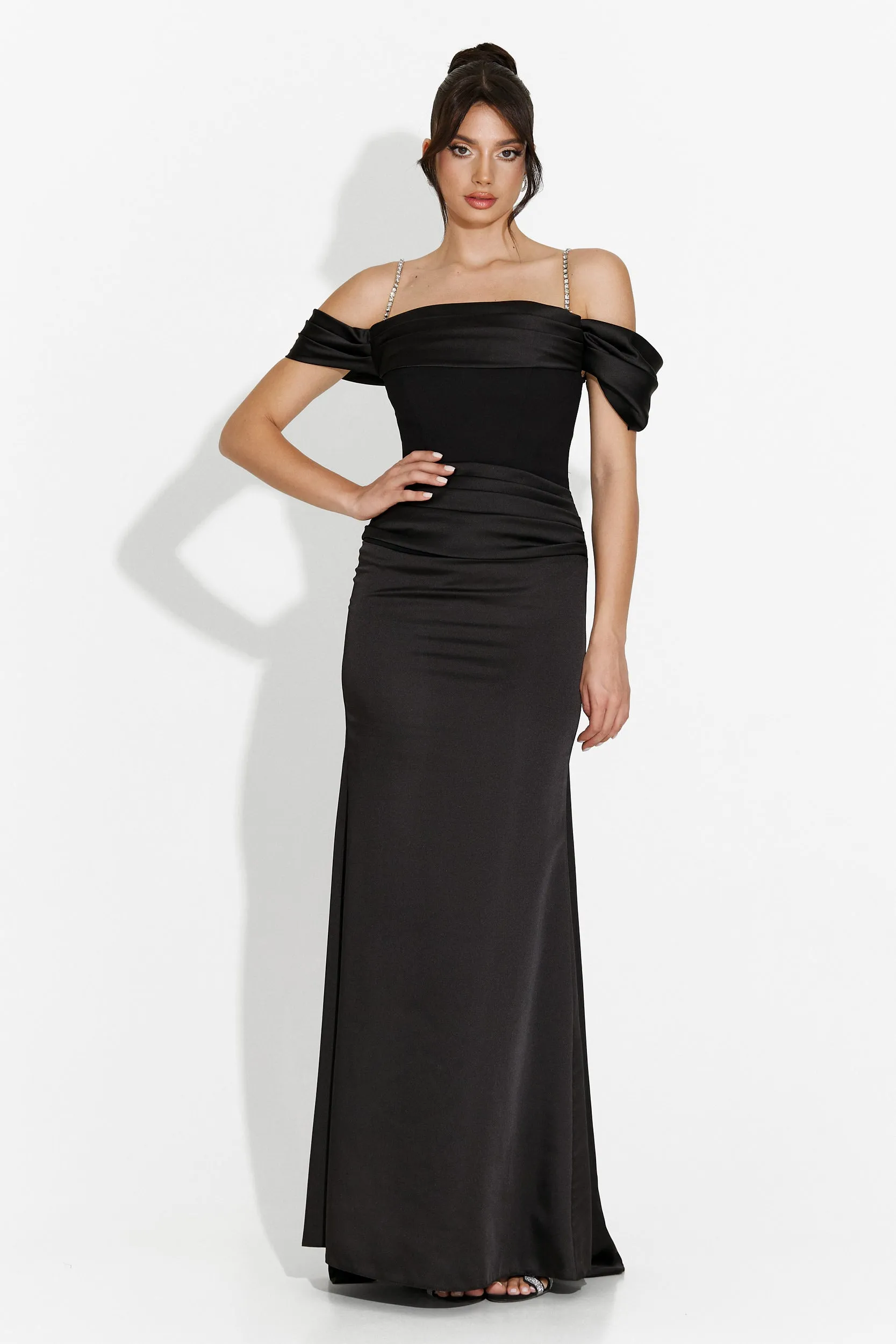 Rochie dama lunga neagra Porteo Bogas sold by bogas product image thumbnail 2