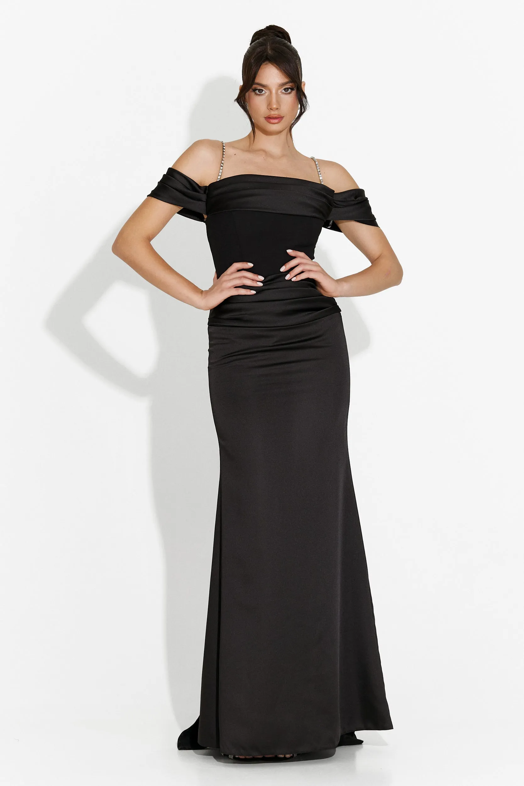 Rochie dama lunga neagra Porteo Bogas sold by bogas product image thumbnail 4