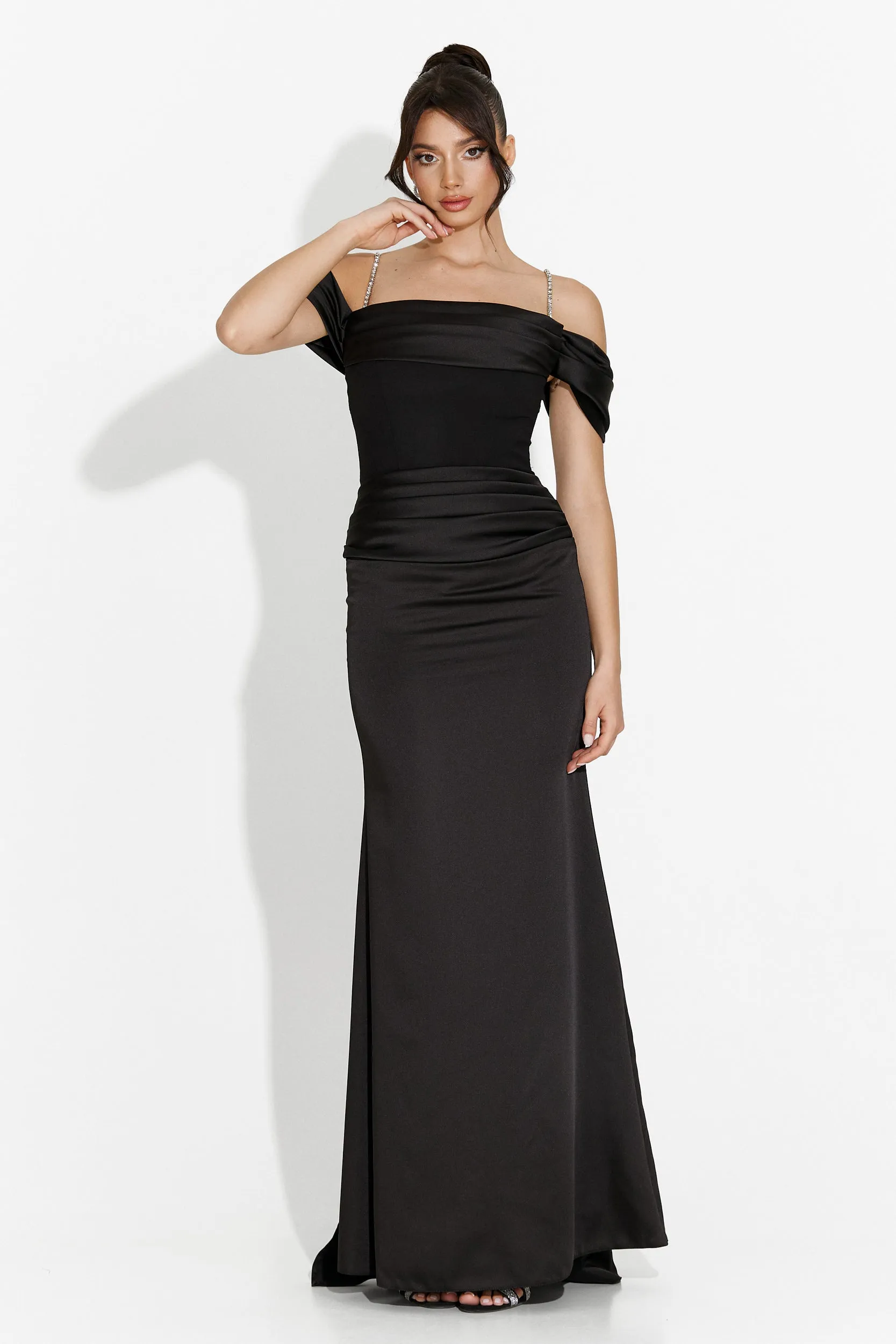 Rochie dama lunga neagra Porteo Bogas sold by bogas product image thumbnail 5