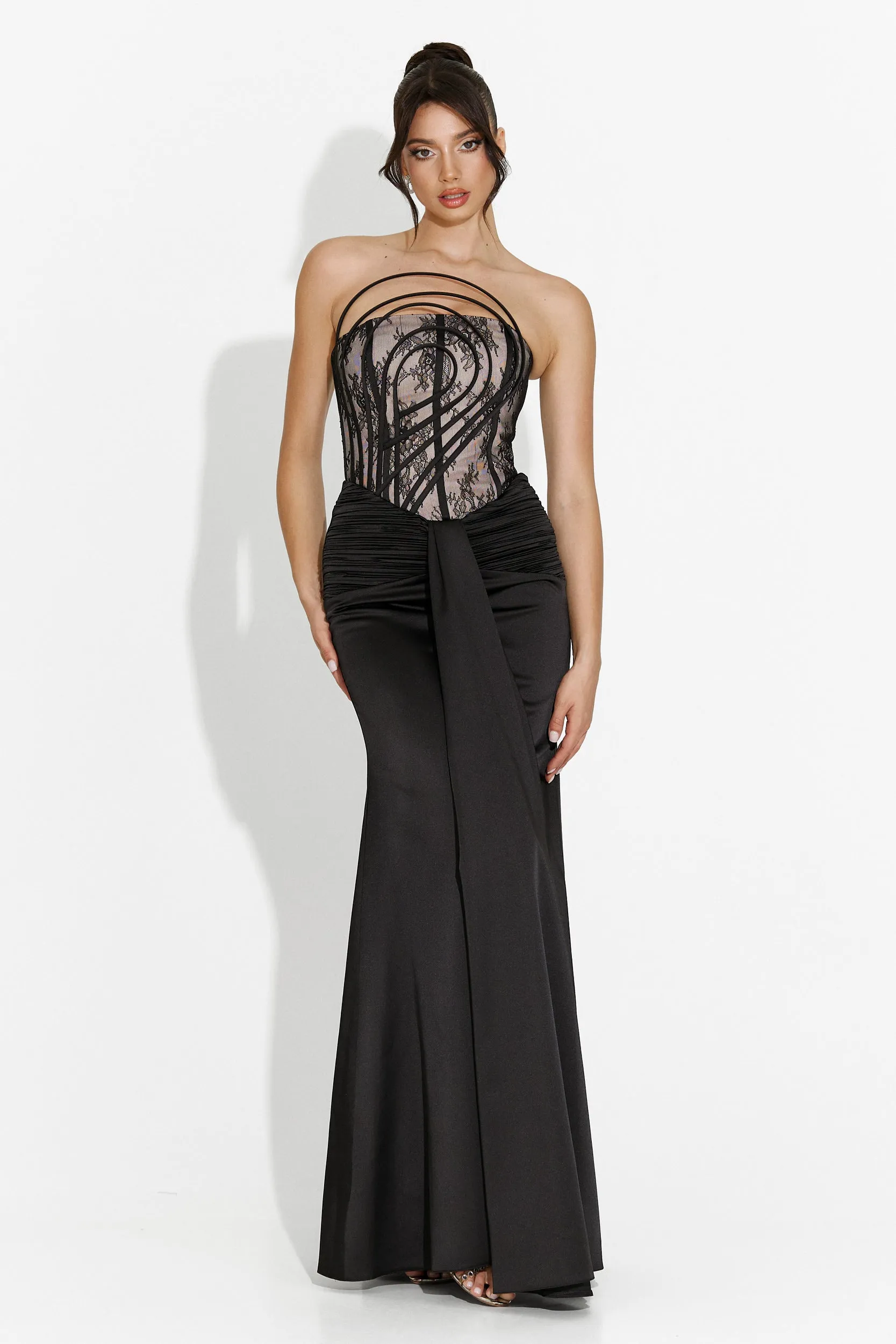 Rochie dama lunga neagra Fufly Bogas sold by bogas product image thumbnail 4