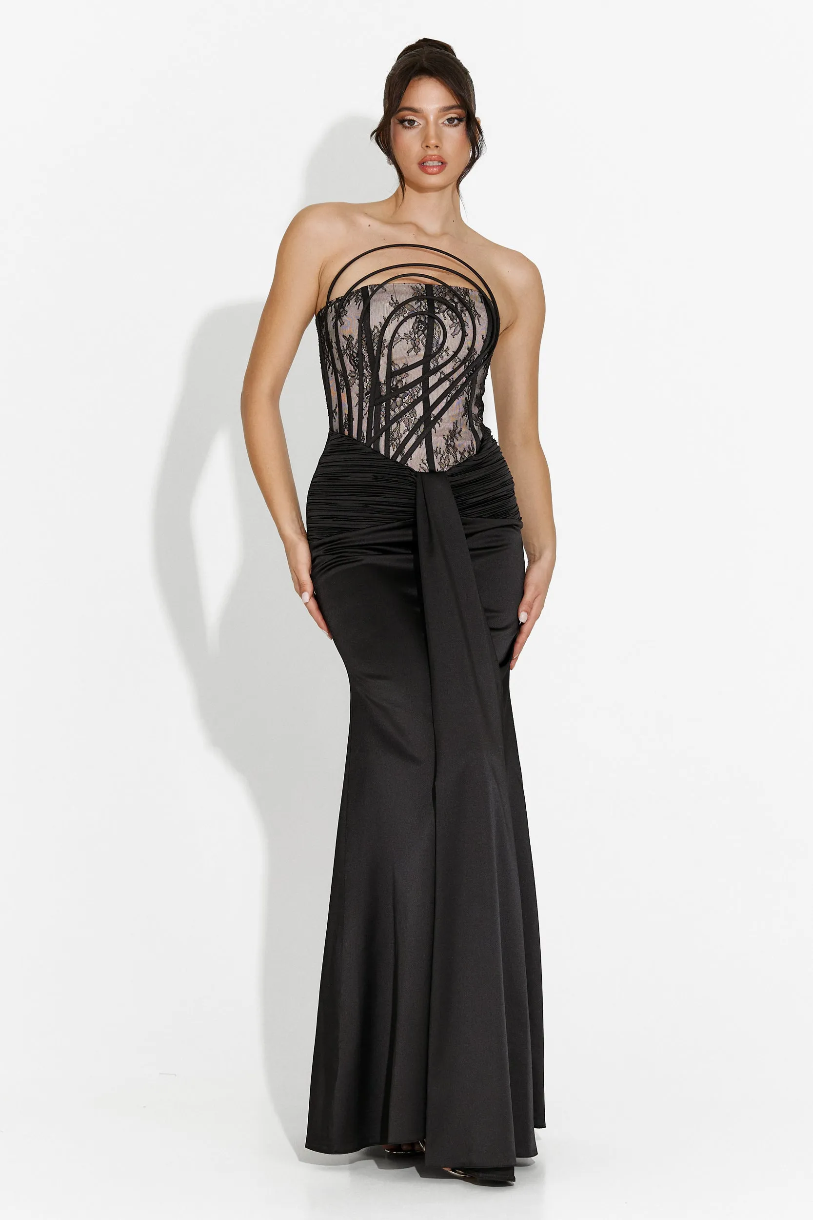 Rochie dama lunga neagra Fufly Bogas sold by bogas product image thumbnail 2