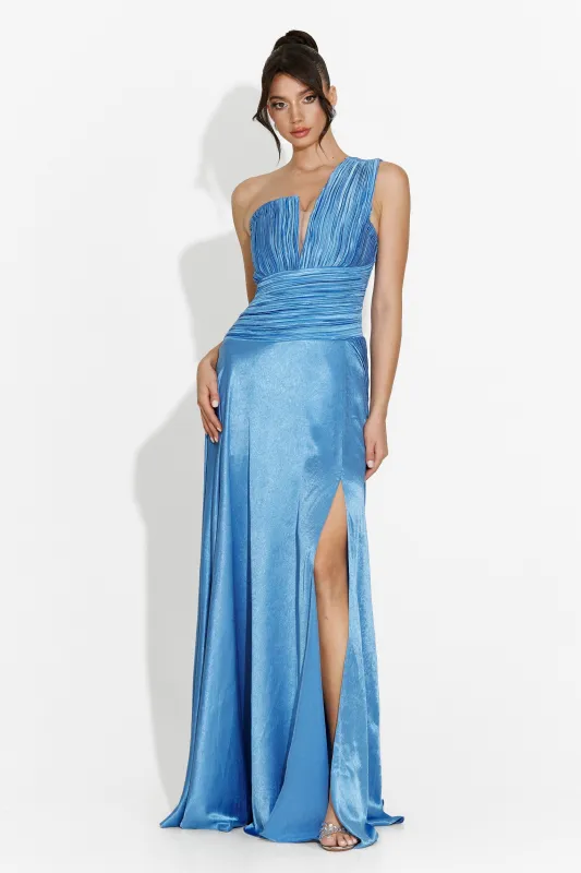 Rochie dama lunga bleu Kamilya Bogas sold by bogas