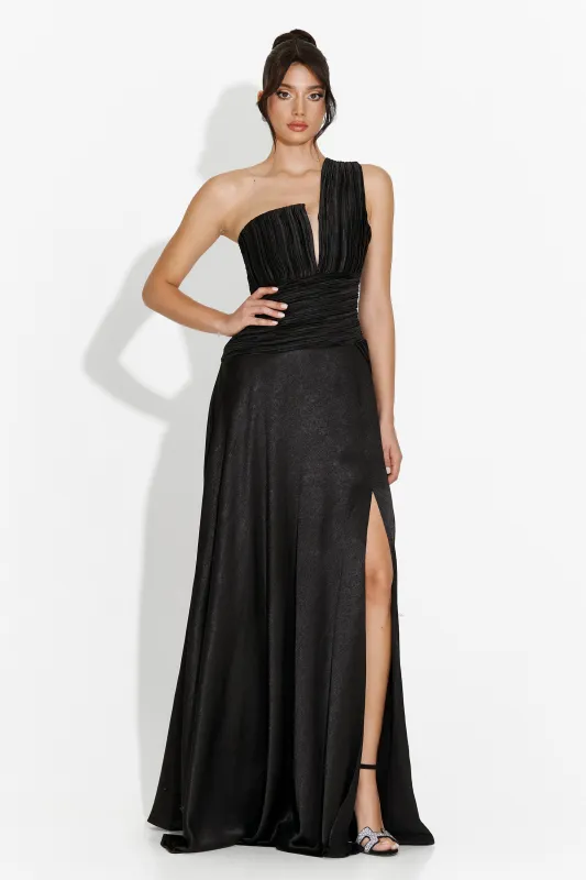 Rochie dama lunga neagra Kamilya Bogas sold by bogas