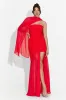 Rochie dama lunga rosie Vanasia Bogas sold by bogas