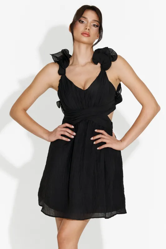 Rochie dama lunga neagra Zypo Bogas sold by bogas
