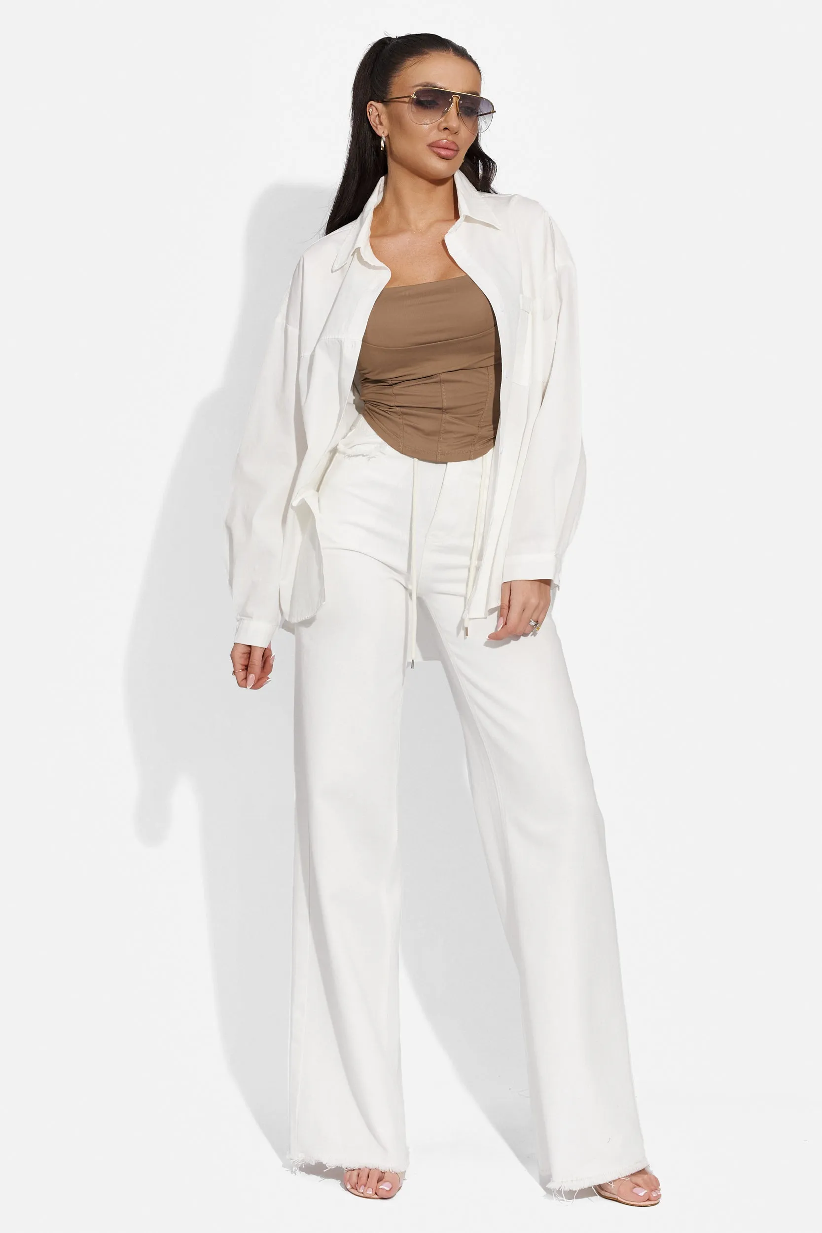 Camasa dama casual alba Mousa Bogas sold by bogas product image thumbnail 4