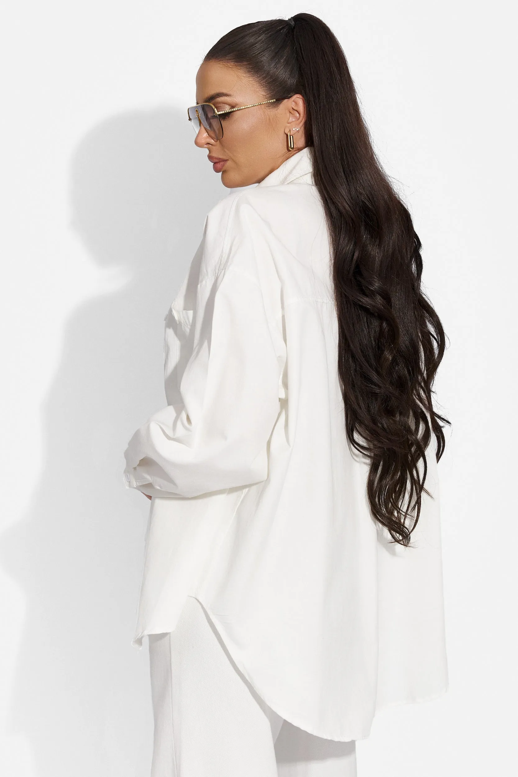 Camasa dama casual alba Mousa Bogas sold by bogas product image thumbnail 2