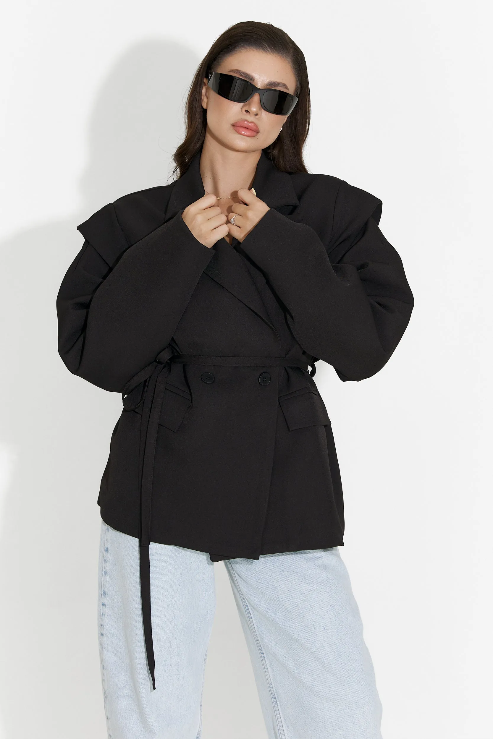 Sacou dama elegant negru Ariah Bogas sold by bogas product image thumbnail 4