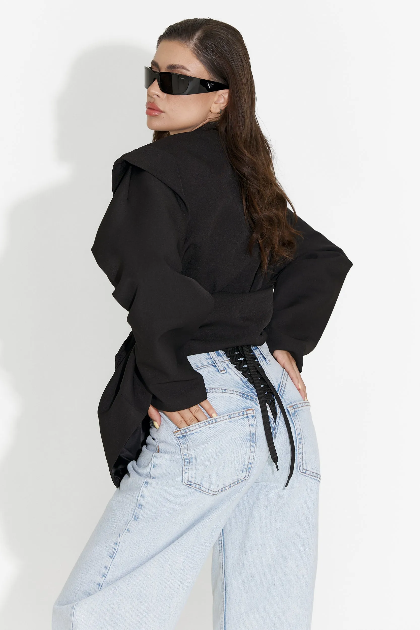 Sacou dama elegant negru Ariah Bogas sold by bogas product image thumbnail 2