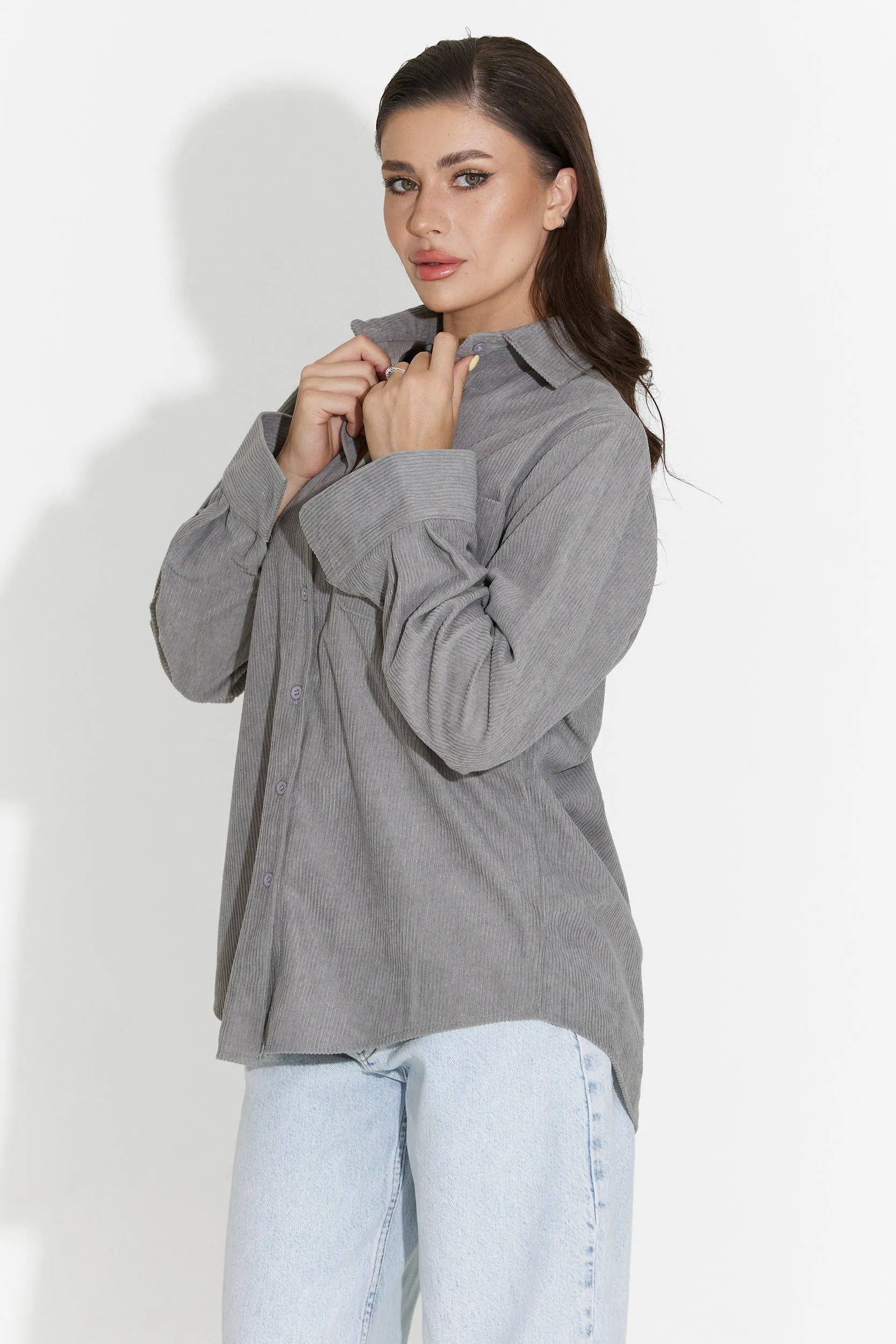 Camasa dama casual gri Deliora Bogas sold by bogas product image thumbnail 3