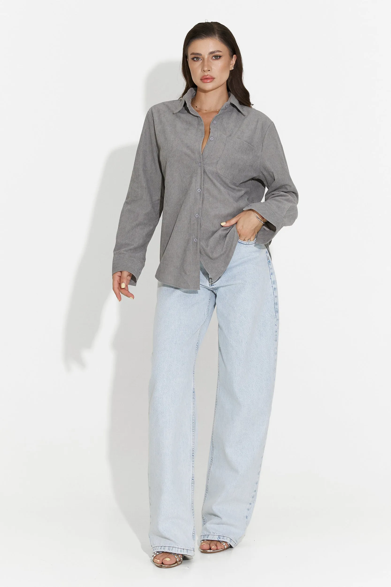 Camasa dama casual gri Deliora Bogas sold by bogas product image thumbnail 5