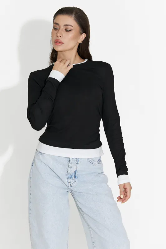 Bluza dama casual neagra Kayas Bogas sold by bogas