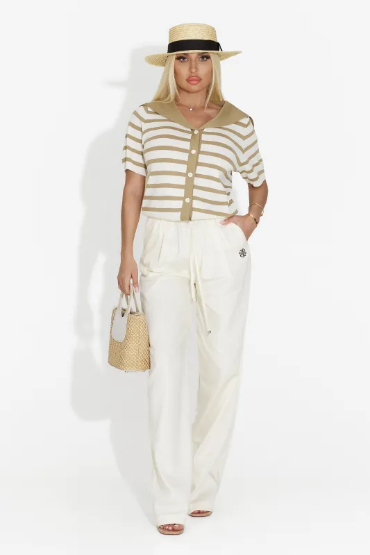 [Resigilat] Pantaloni dama casual bej Rudy Bogas sold by bogas