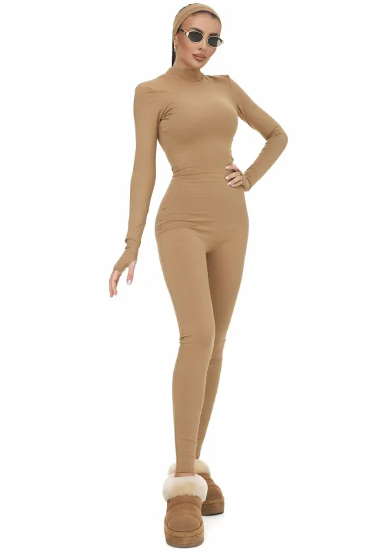 [Resigilat] Salopeta dama casual bej Rezely Bogas sold by bogas