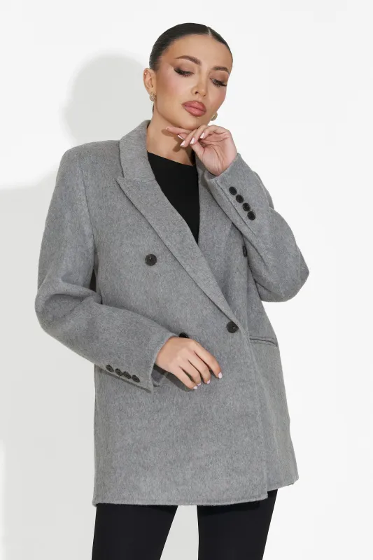 Sacou dama elegant gri Novelia Bogas sold by bogas