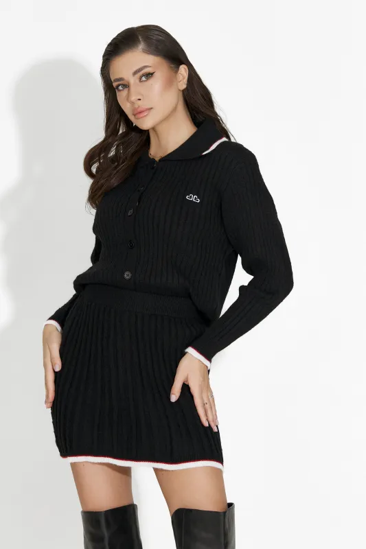 Compleu cu fusta negru Avenora Bogas sold by bogas