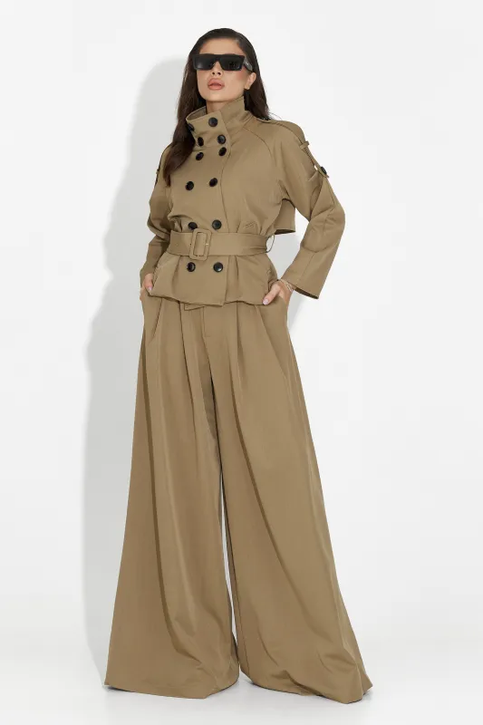 Compleu dama elegant maro Belora Bogas sold by bogas