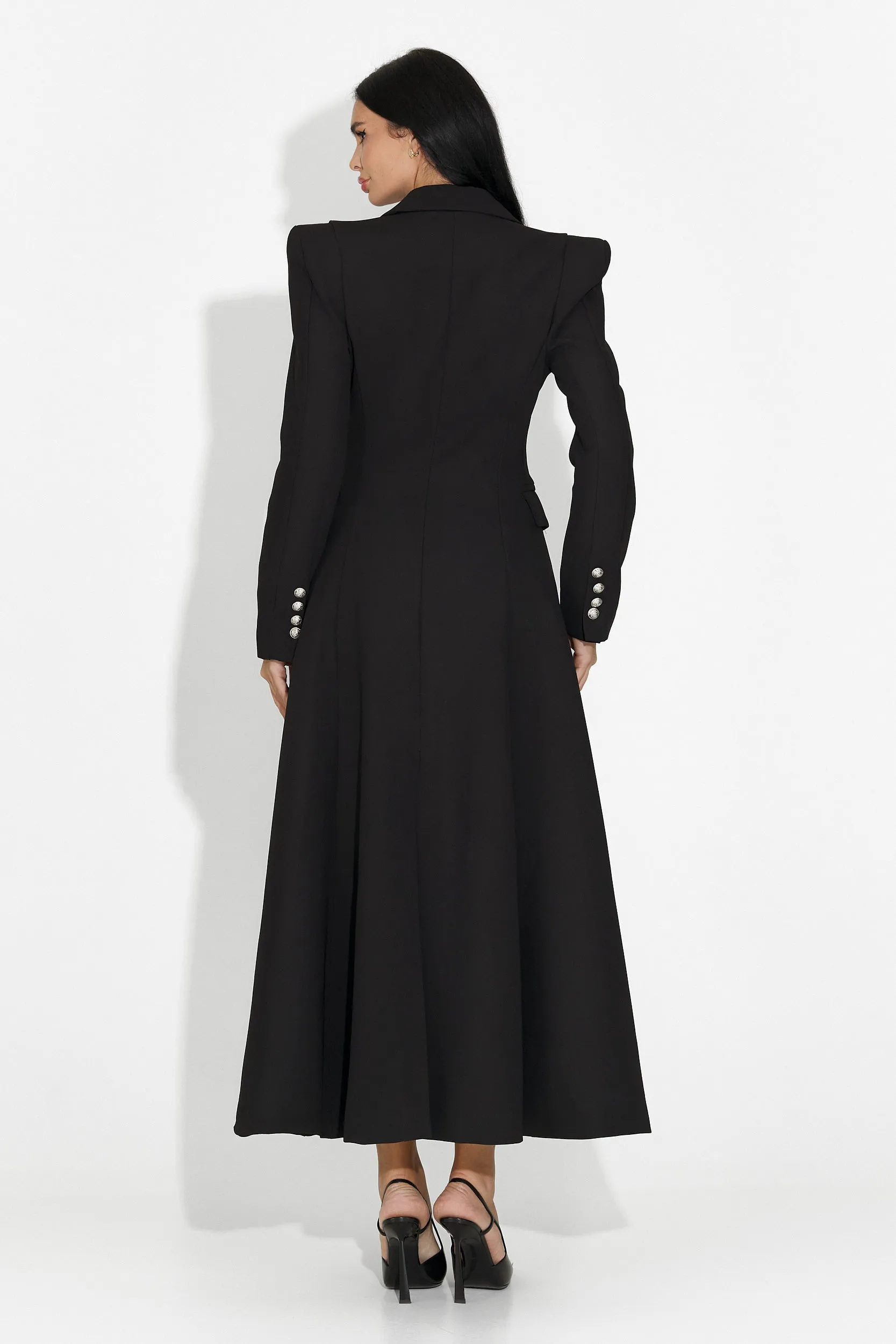 Palton dama elegant negru Ilisha Bogas sold by bogas product image thumbnail 4