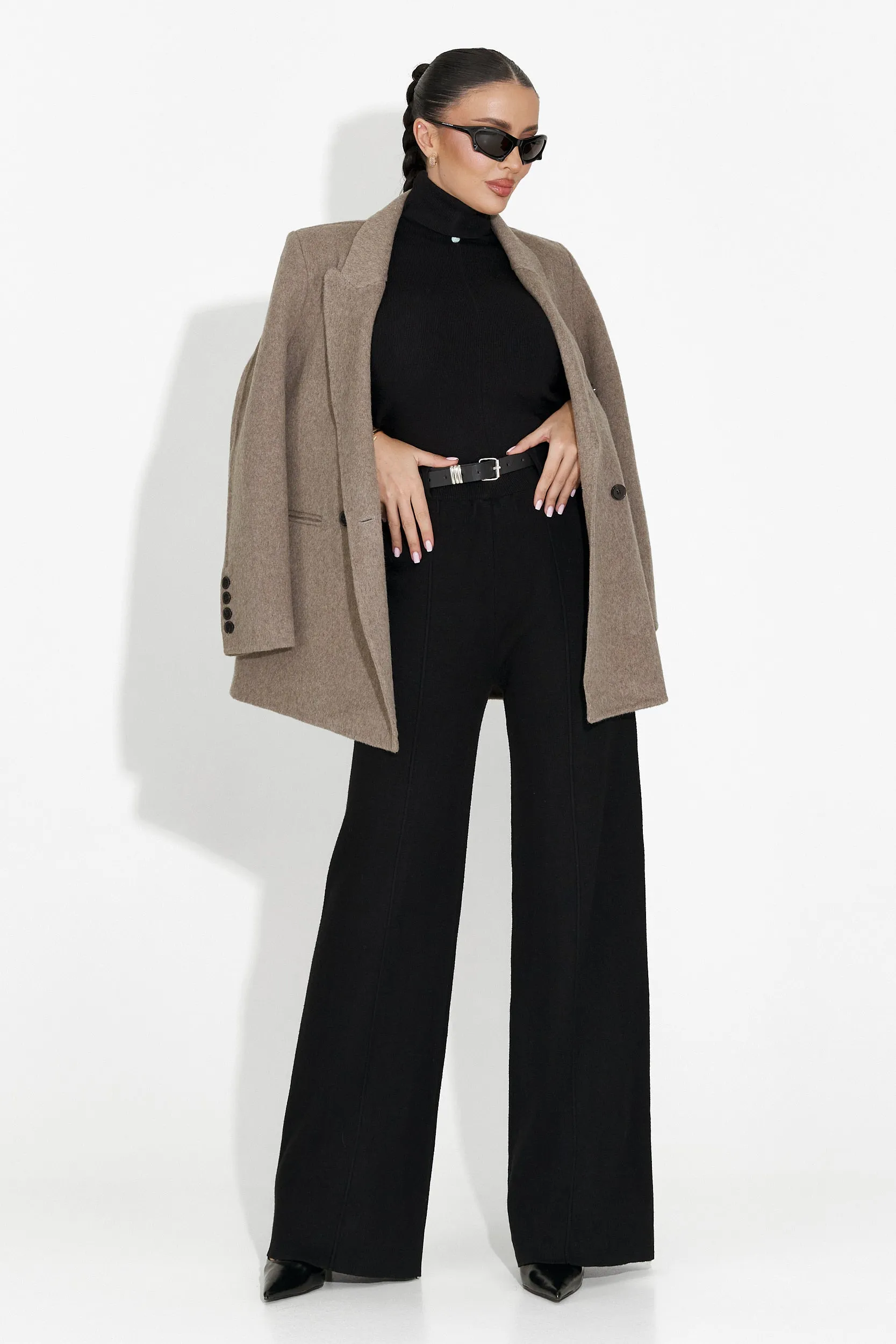 Pantaloni dama casual negri Pietrina Bogas sold by bogas