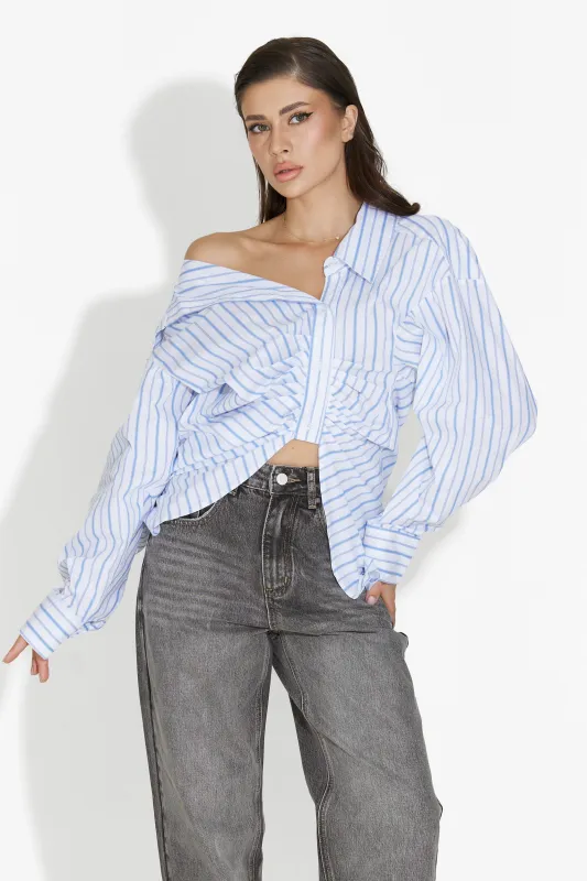 Camasa dama casual alba Voncile Bogas sold by bogas