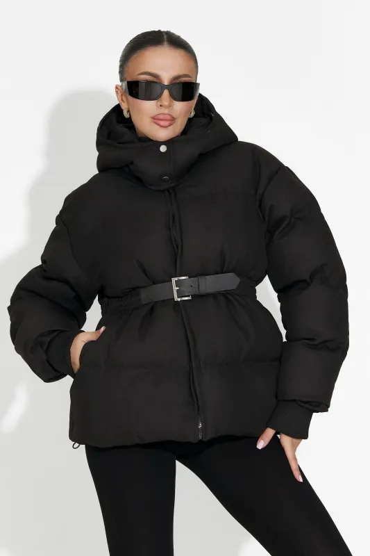 Geaca dama casual neagra Savrina Bogas sold by bogas